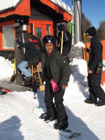 Snowboarding at Appalachain Ski Resort