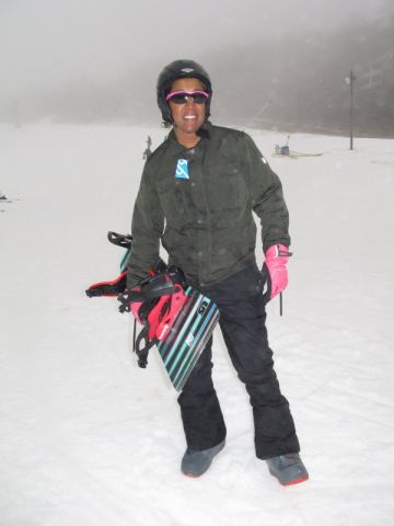 Snowboarding at Beech Mountain