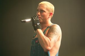 EMINEM IN CONCERT AT THE LONDON ARENA