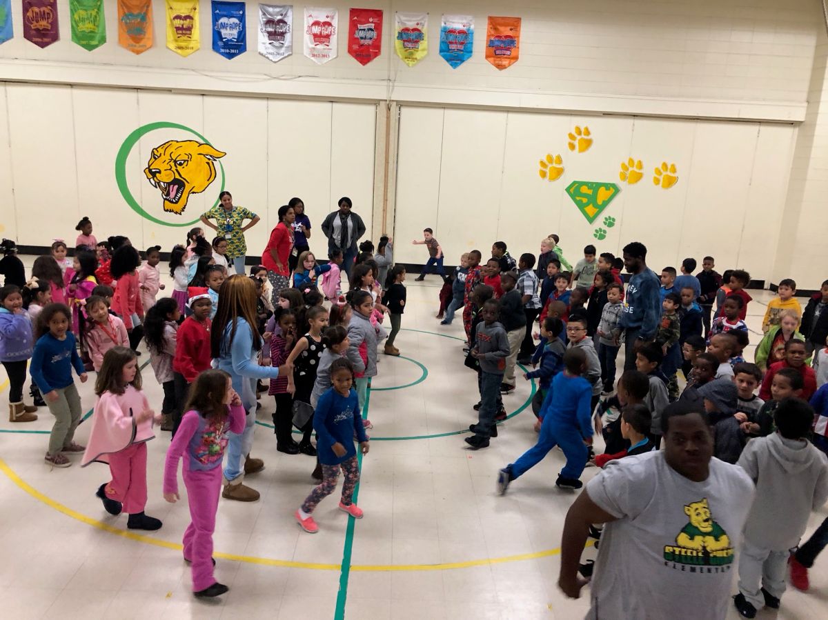 #PubsPajamaJam At Steele Creek Elementary