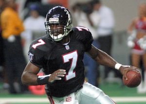 Atlanta Falcons rookie quarterback Michael Vick lo