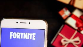 Online video game by Epic Games company Fortnite logo is...