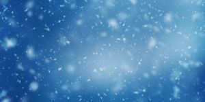 Snowfall on blue background