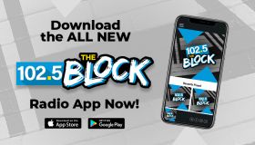 102.5 The Block App Promo graphics
