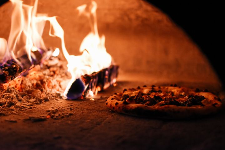 Wood fire pizza