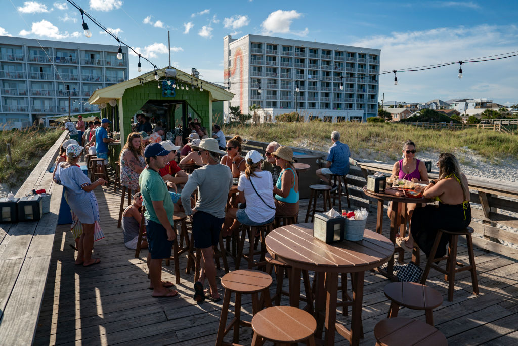 Beachgoers Enjoy Labor Day Weekend On North Carolina's Coast